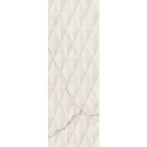 Плитка настенная Marazzi Allmarble Wall Statuario Struttura Pavé Lux 3D белый 40х120 см