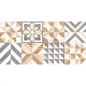 Плитка облицовочная Global Tile Marmaris пэчворк белый 50*25 см