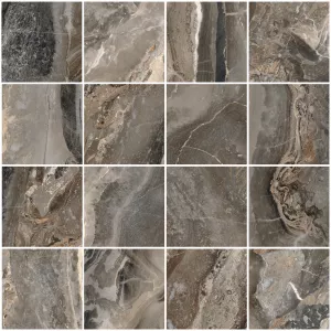 Мозаика Vitra MarbleSet Оробико Темный Греж 7ЛПР (7,5х7,5) 30х30 см