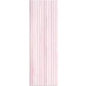 Плитка настенная Meissen Keramik Elegant Stripes Violet Structure розовый 25х75 см