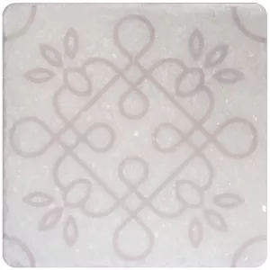 Декор Stone4Home Marble Натуральный мрамор White motif №1 10x10 см