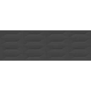 Плитка настенная Marazzi Colorplay Anthracite Struttura Cabochon 3D Rett. серый 30х90 см