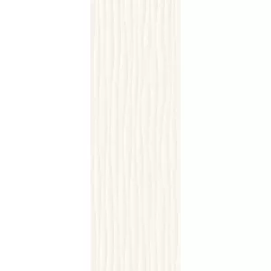 Плитка настенная Marazzi Eclettica White Struttura Wave 3D белый 40x120 см
