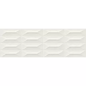 Плитка настенная Marazzi Colorplay White Struttura Cabochon 3D Rett. белый 30х90 см