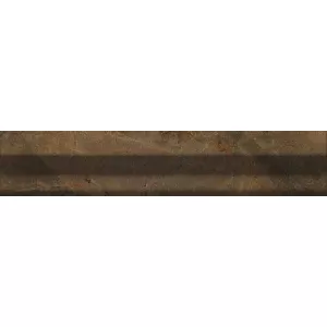 Бордюр Ape Ceramica Capitel Deja Vu Brown коричневый 5х25 см