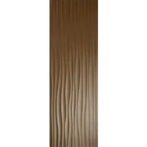Плитка настенная Marazzi Eclettica Bronze Struttura Wave 3D коричневый 40x120 см