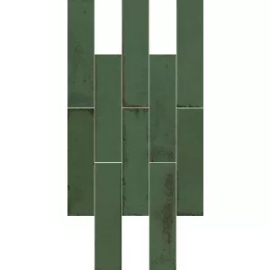 Керамогранит Ape Ceramica Murus Viridi зеленый 7х28 см