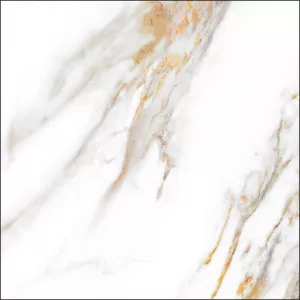 Керамогранит Global Tile Calacatta Royal грес глазурованный белый 60*60 см