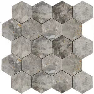 Мозаика Vidrepur Hexagon LgP нат. мрамор 30,5x27 см