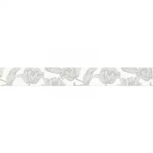 Бордюр Azori Mallorca Grey Floris 7,5х63 см