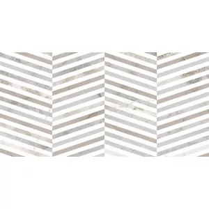 Плитка облицовочная Global Tile Tonic шеврон серый 50*25 см
