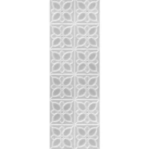 Плитка настенная Meissen Keramik Lissabon рельеф квадраты серый 25х75 см