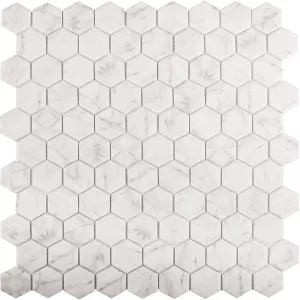 Стеклянная мозаика Vidrepur Hexagon Marbles 4300 31,7х30,7 см