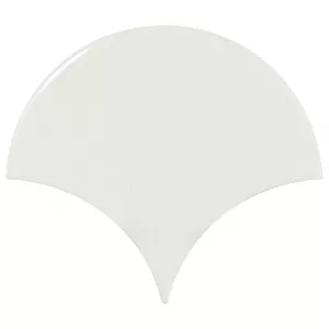 Плитка настенная Equipe Scale Fan White глазурованный глянцевый 10.6x12 см