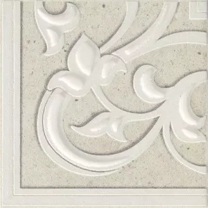 Декор Marazzi Angolo Pietra Di Noto Bianco белый 14,5х14,5 см